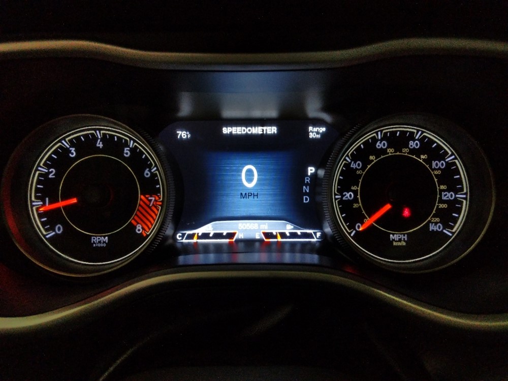 2015 Jeep Cherokee - Odometer Close Up