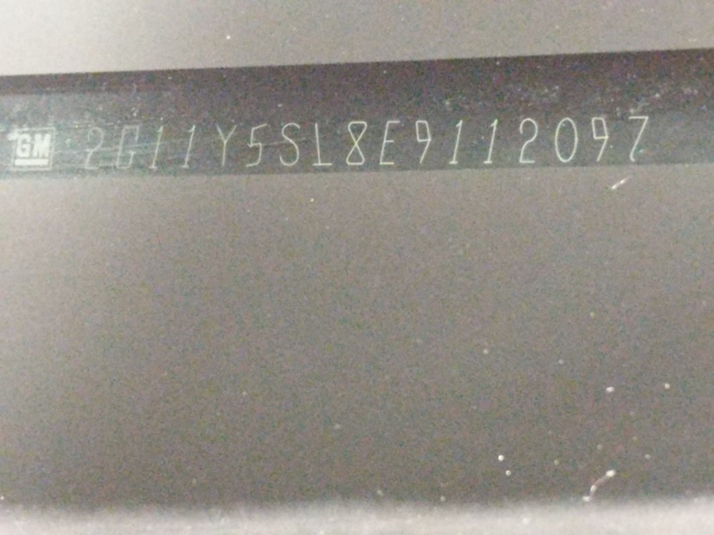 2014 Chevrolet Impala - VIN Plate