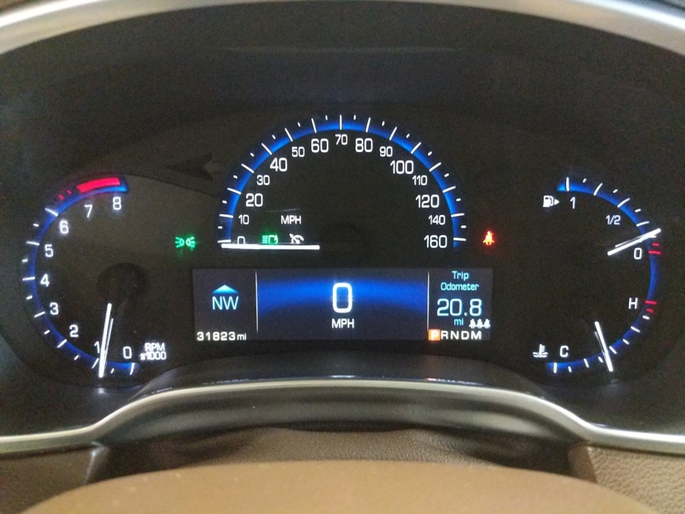 2014 Cadillac SRX - Odometer Close Up