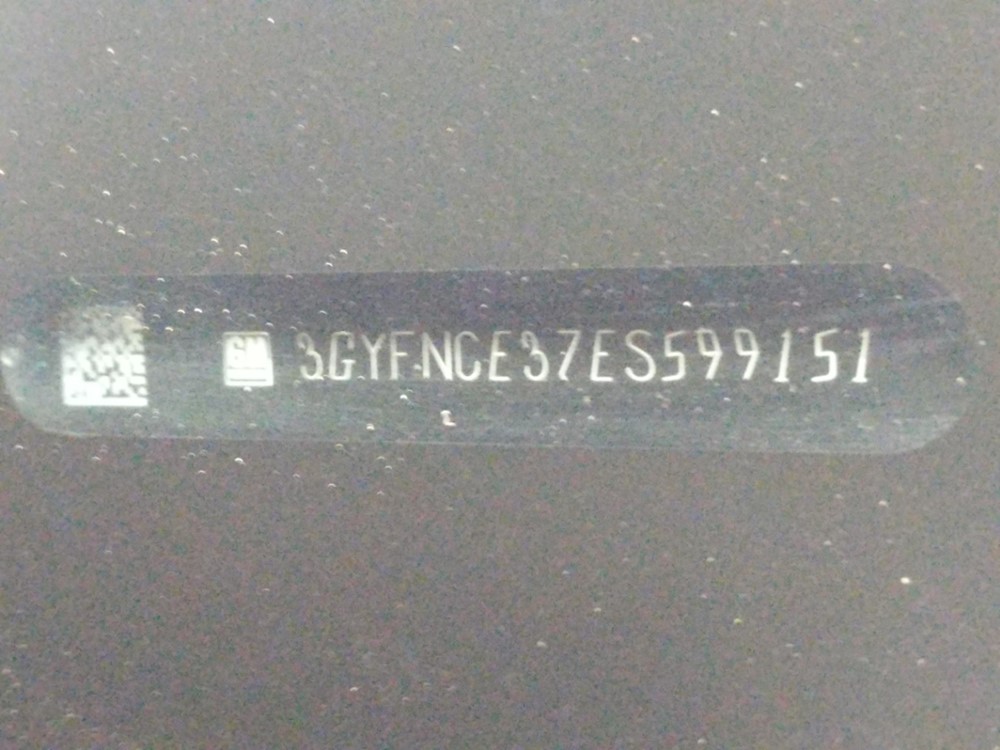 2014 Cadillac SRX - VIN Plate