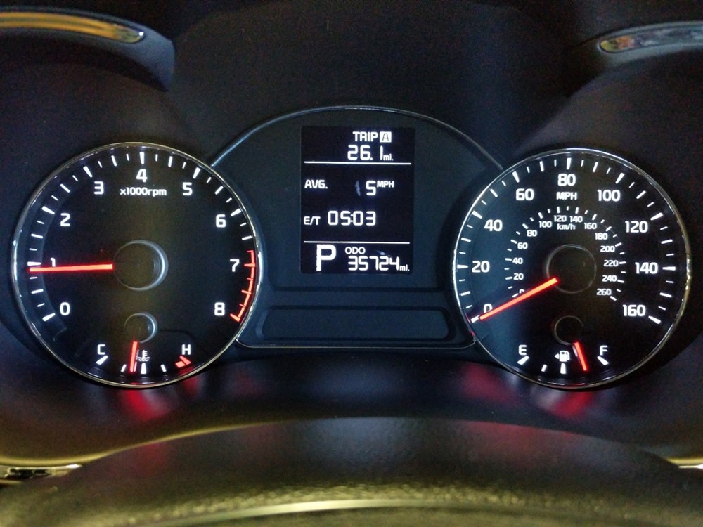 2015 Kia Forte - Odometer Close Up