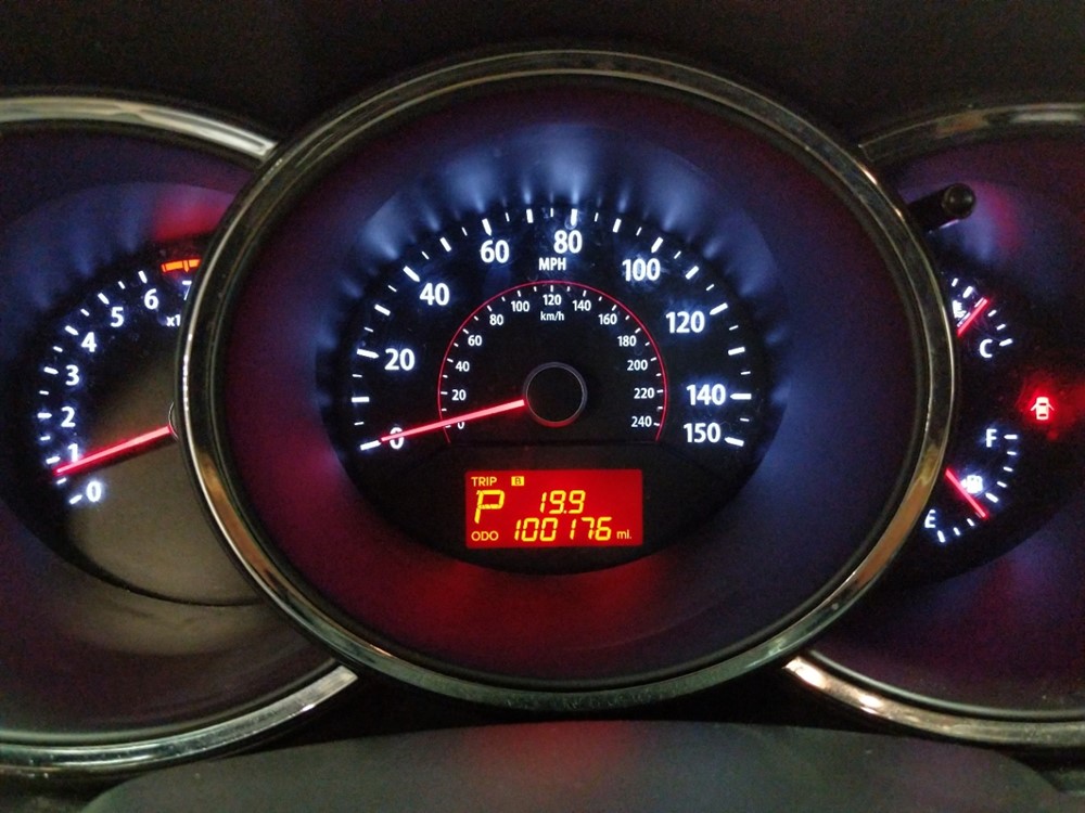 2012 Kia Sorento - Odometer Close Up