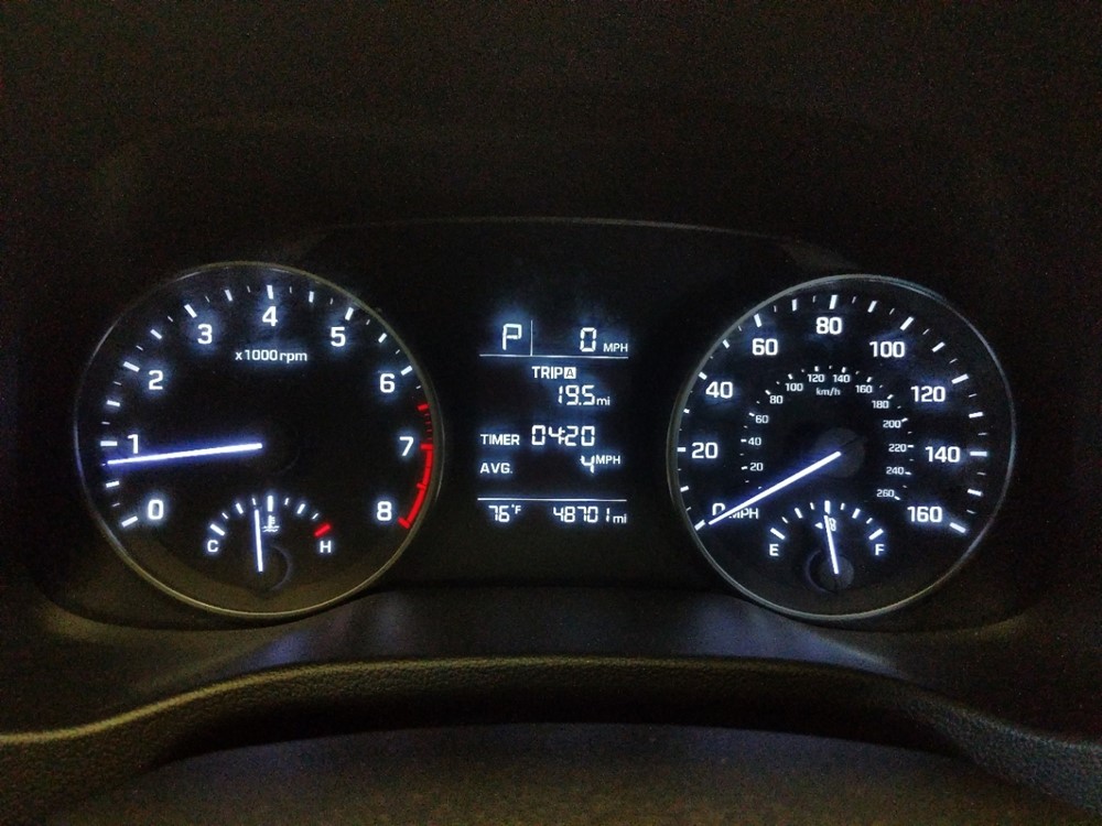 2017 Hyundai Elantra - Odometer Close Up
