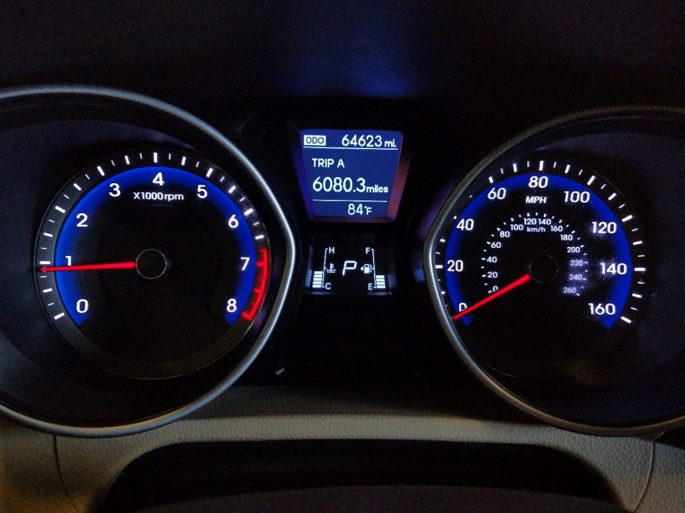 2013 Hyundai Elantra - Odometer Close Up
