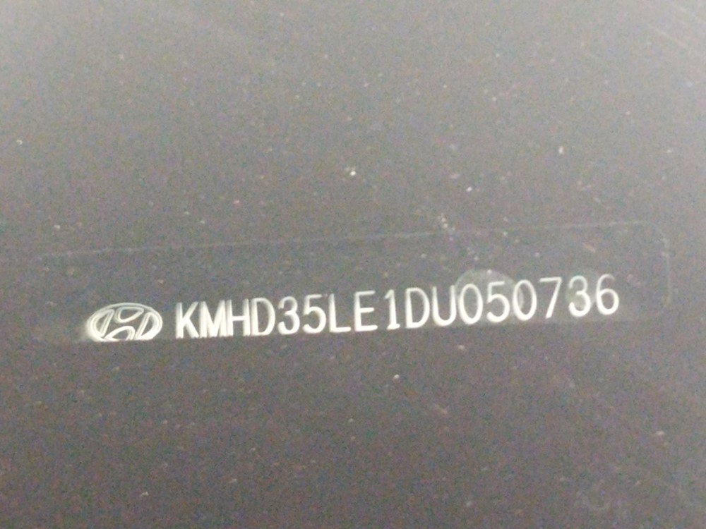 2013 Hyundai Elantra - VIN Plate