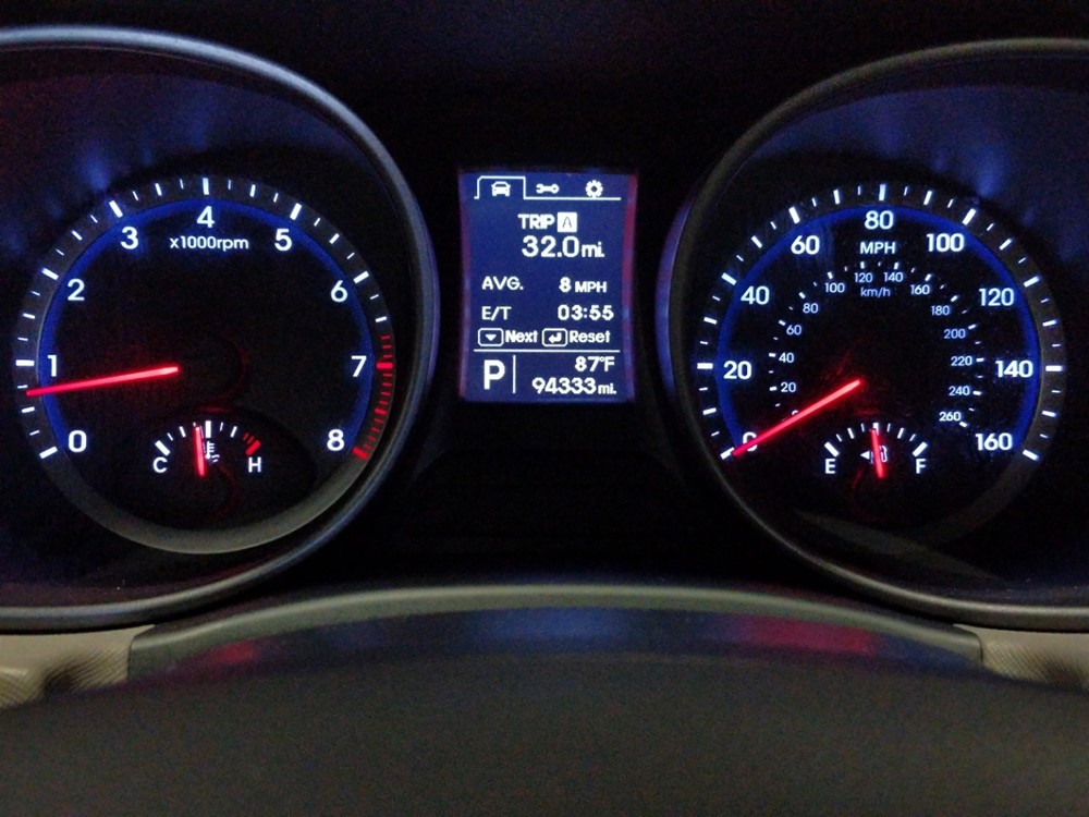 2013 Hyundai Santa Fe - Odometer Close Up