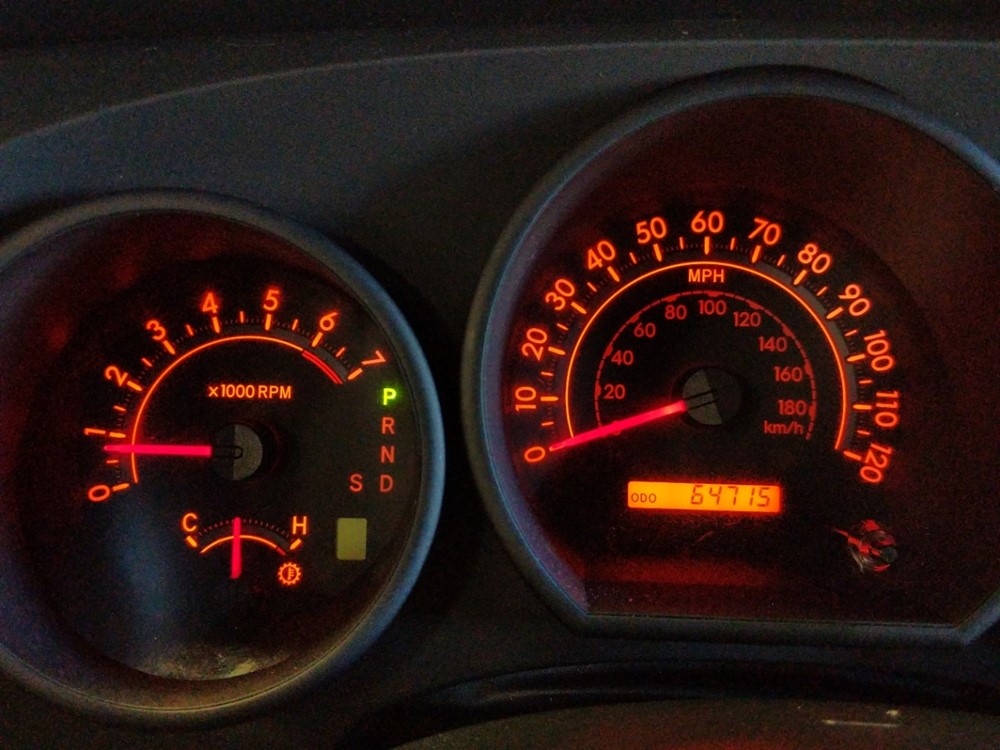 2013 Toyota Tundra - Odometer Close Up