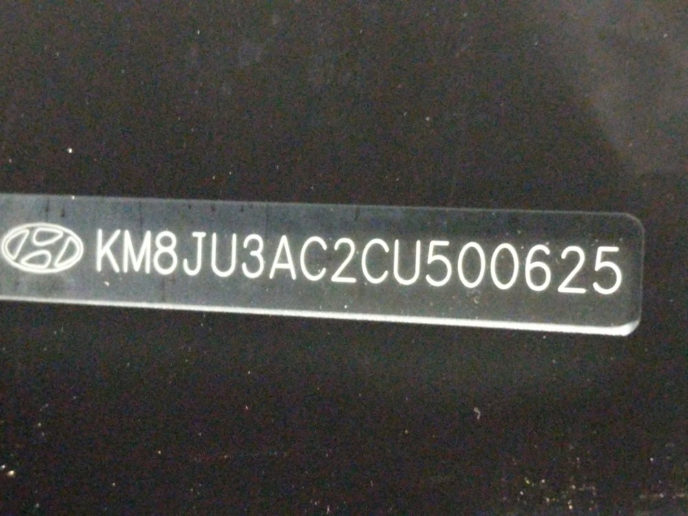 2012 Hyundai Tucson - VIN Plate