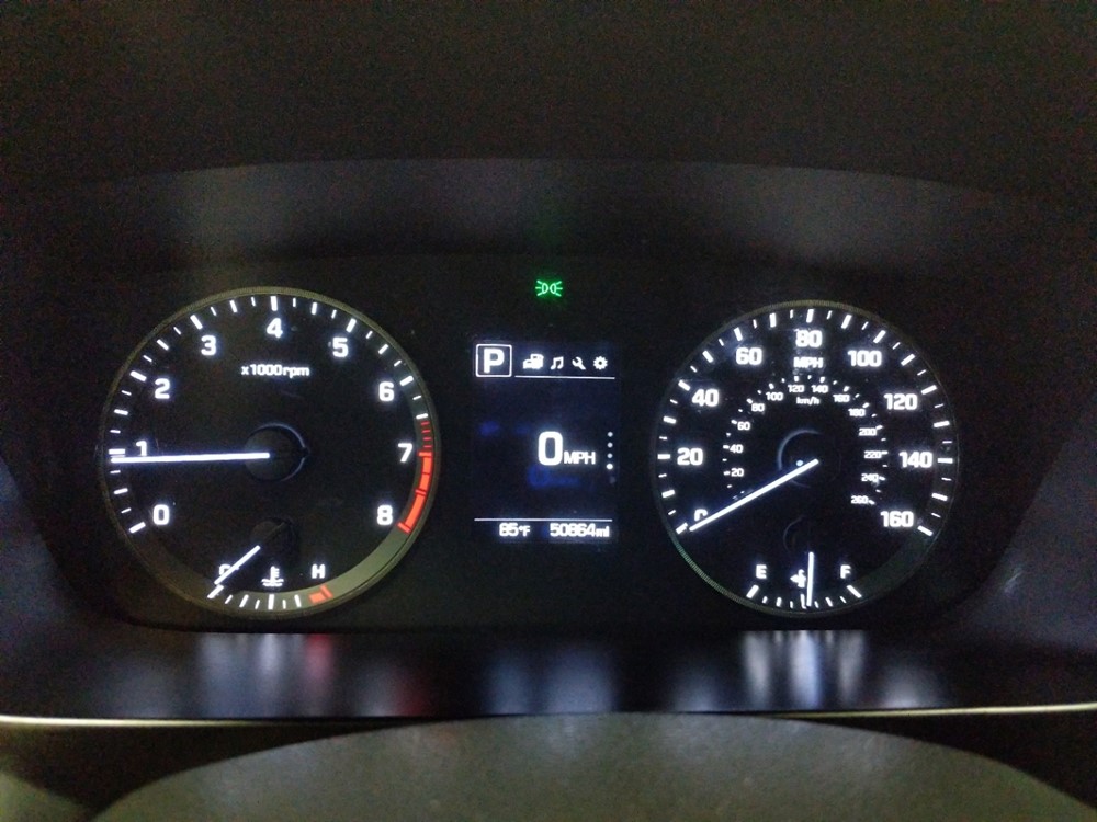 2017 Hyundai Sonata - Odometer Close Up