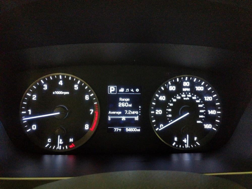 2017 Hyundai Sonata - Odometer Close Up