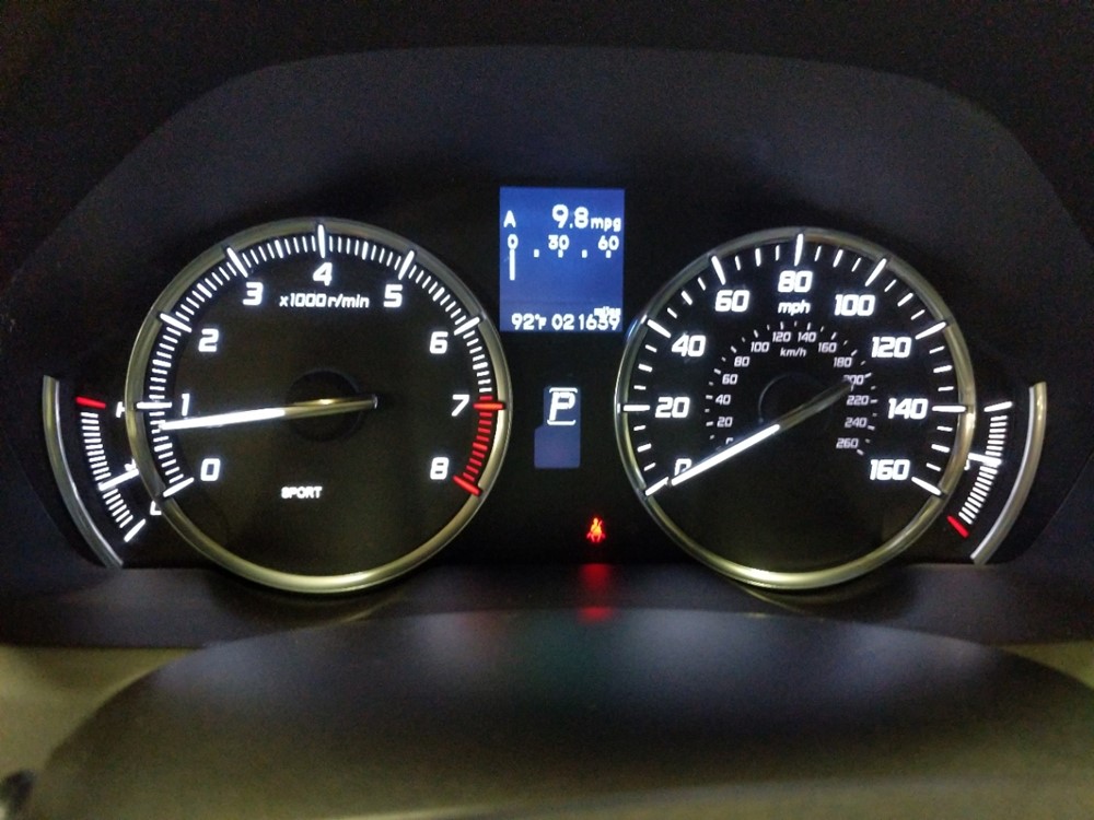2016 Acura TLX - Odometer Close Up