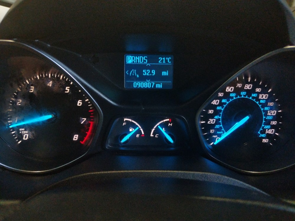 2013 Ford Escape - Odometer Close Up