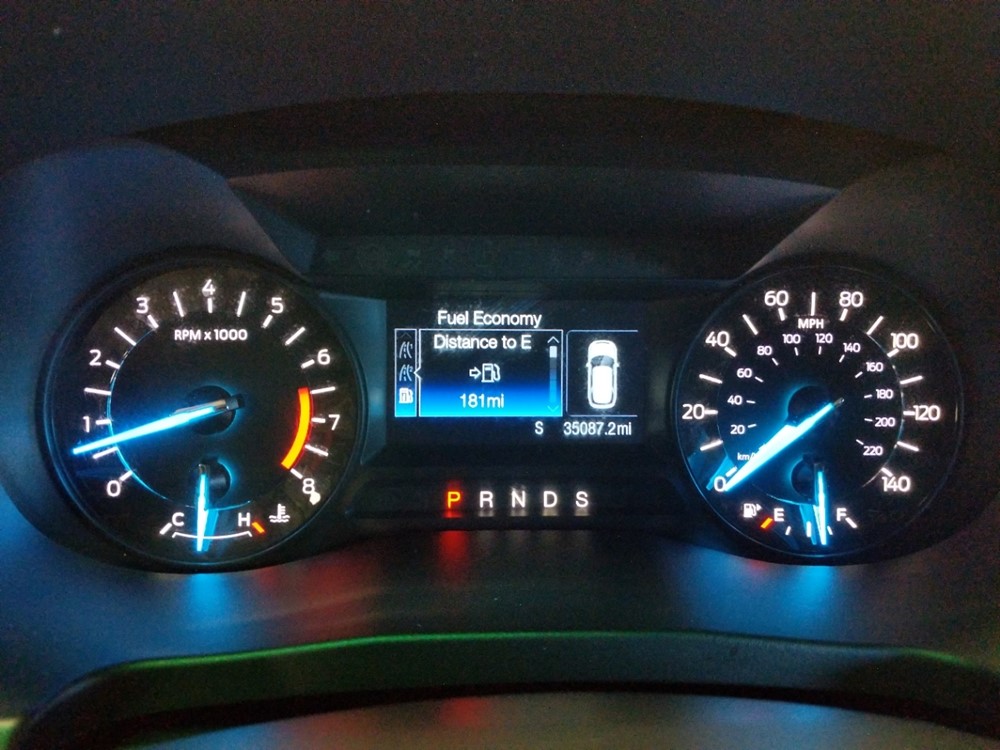 2016 Ford Explorer - Odometer Close Up