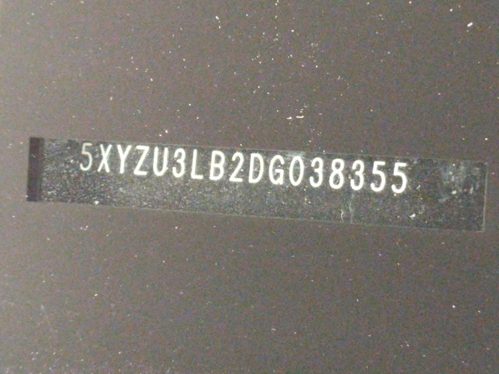 2013 Hyundai Santa Fe - VIN Plate