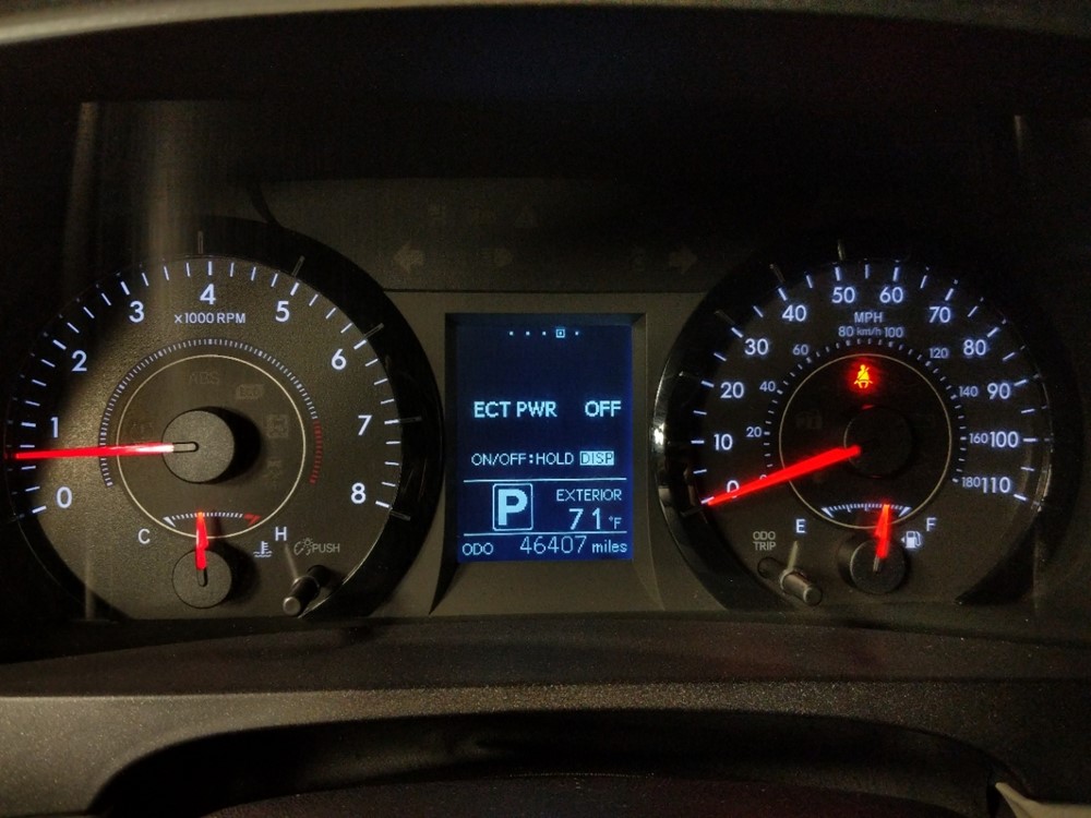 2017 Toyota Sienna - Odometer Close Up