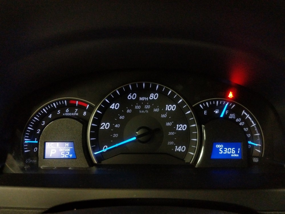 2014 Toyota Camry - Odometer Close Up