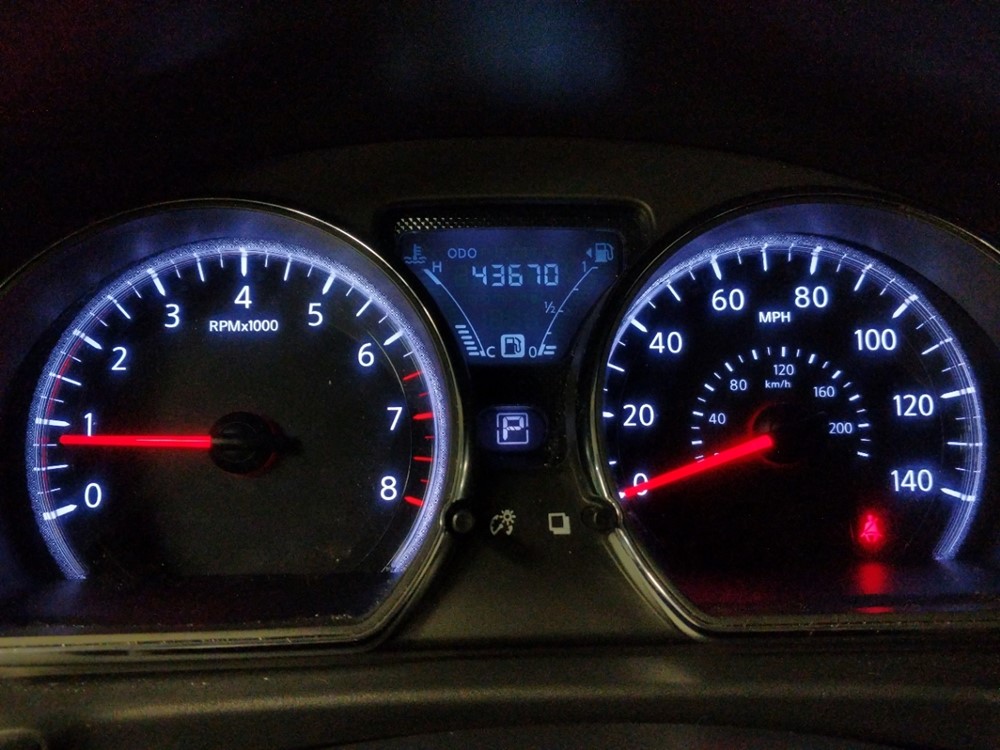 2017 Nissan Versa - Odometer Close Up