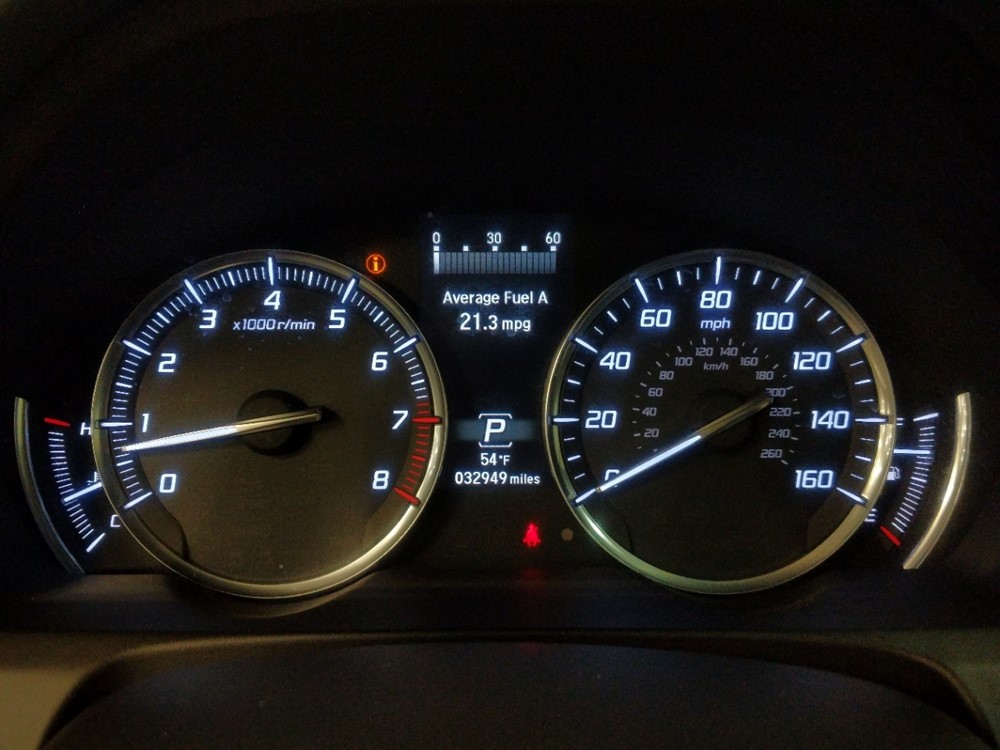 2015 Acura TLX - Odometer Close Up