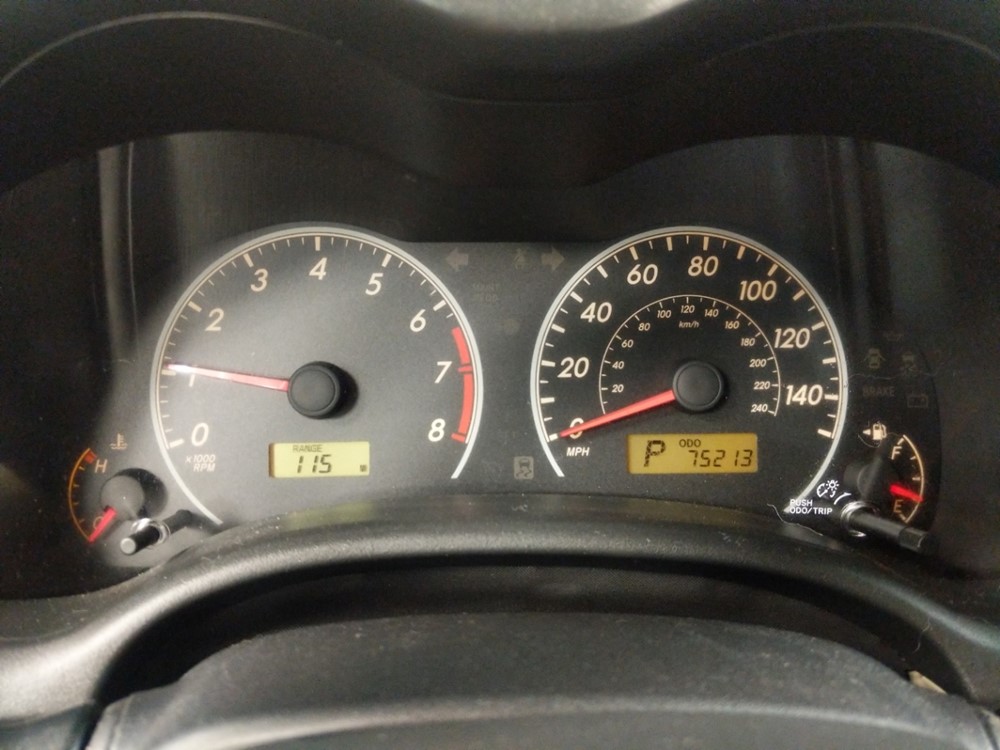2011 Toyota Corolla - Odometer Close Up