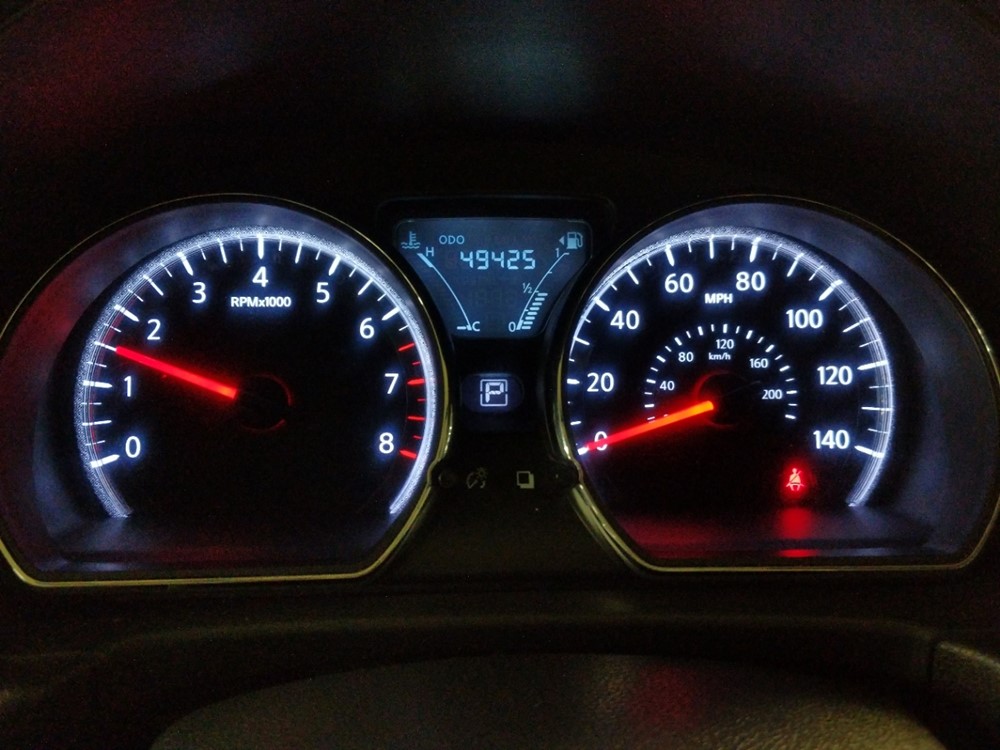 2017 Nissan Versa - Odometer Close Up