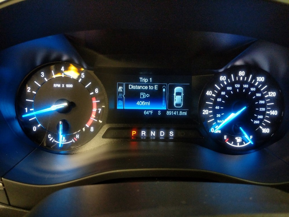 2015 Ford Fusion - Odometer Close Up