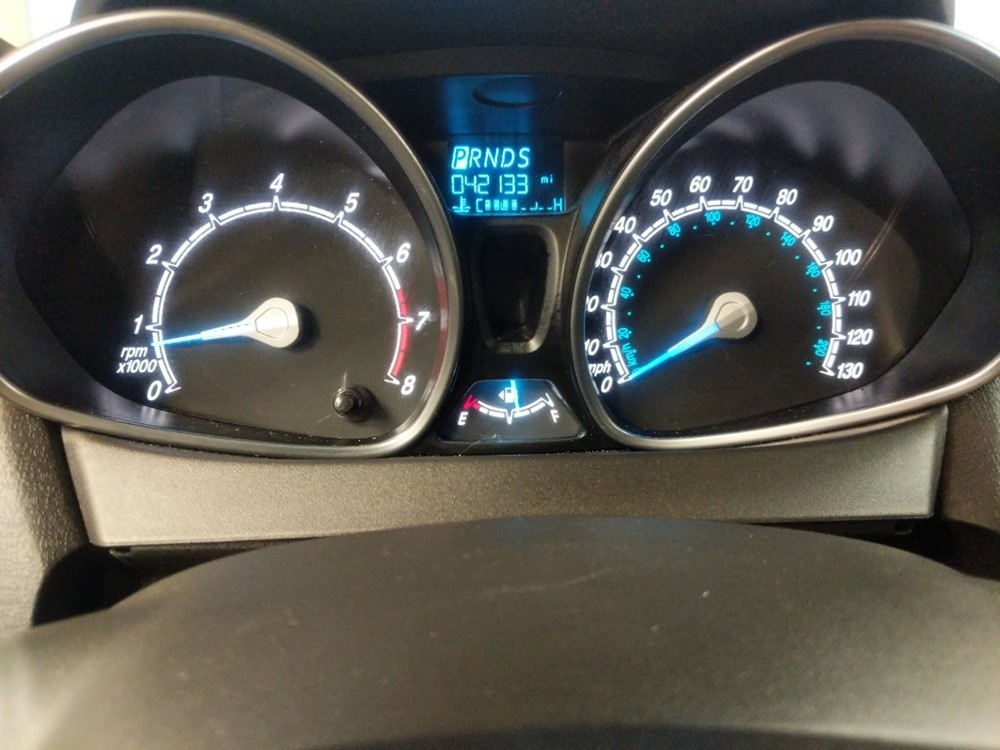 2017 Ford Fiesta - Odometer Close Up