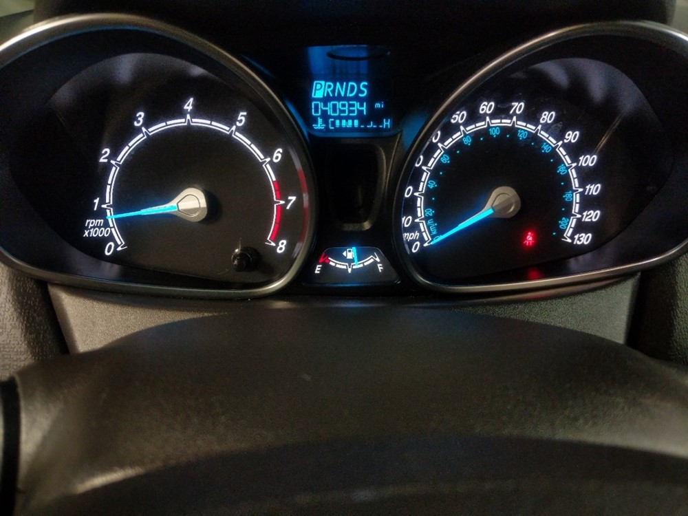 2017 Ford Fiesta - Odometer Close Up