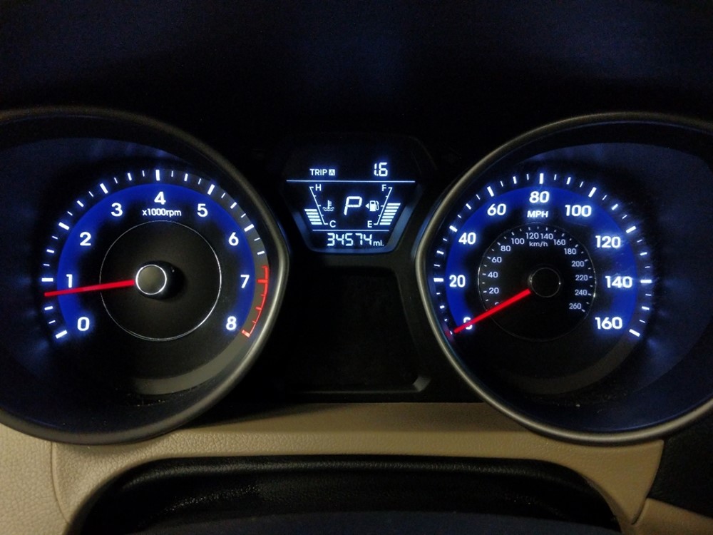2016 Hyundai Elantra - Odometer Close Up