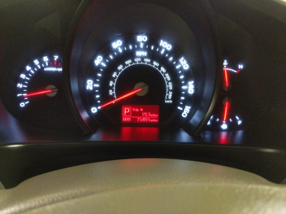 2014 Kia Sportage - Odometer Close Up