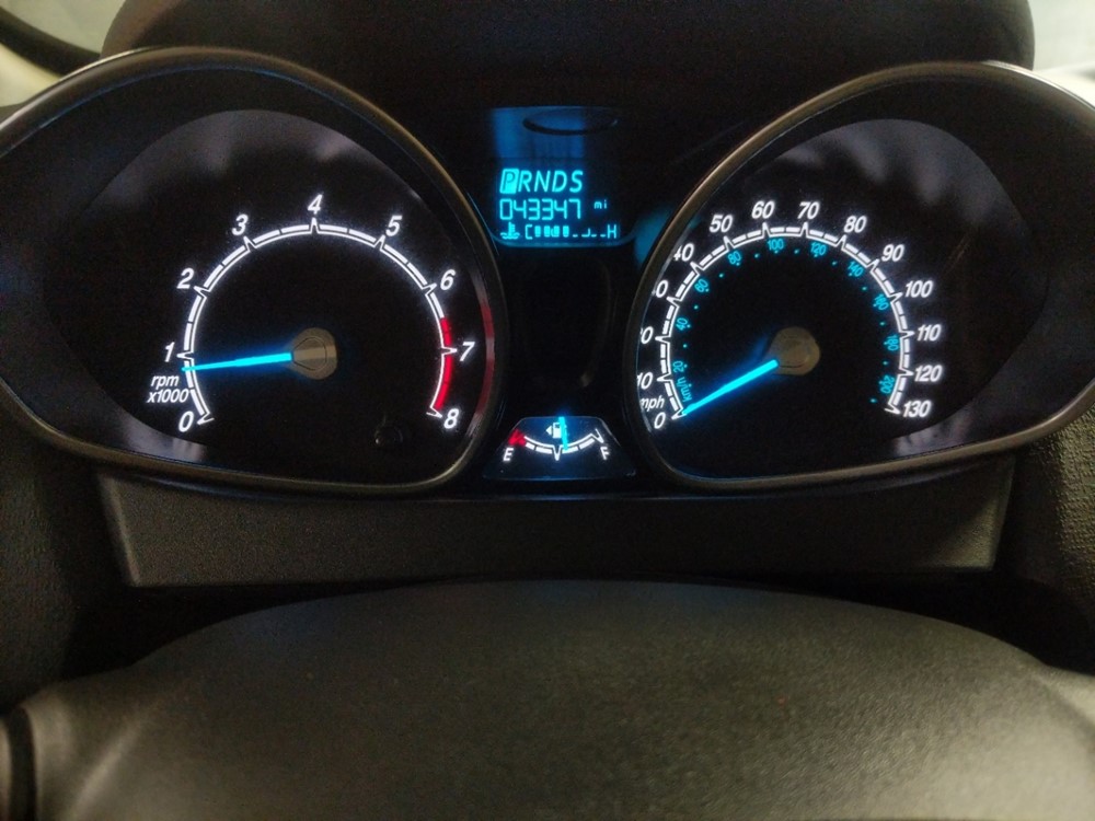 2017 Ford Fiesta - Odometer Close Up