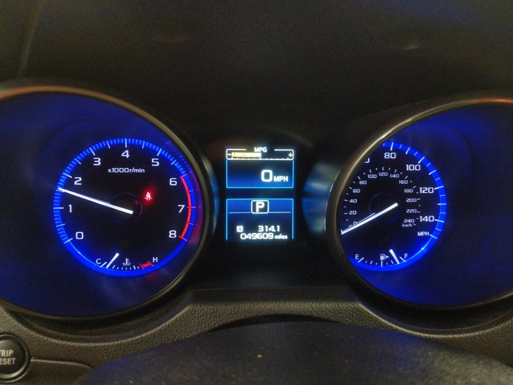 2017 Subaru Legacy - Odometer Close Up