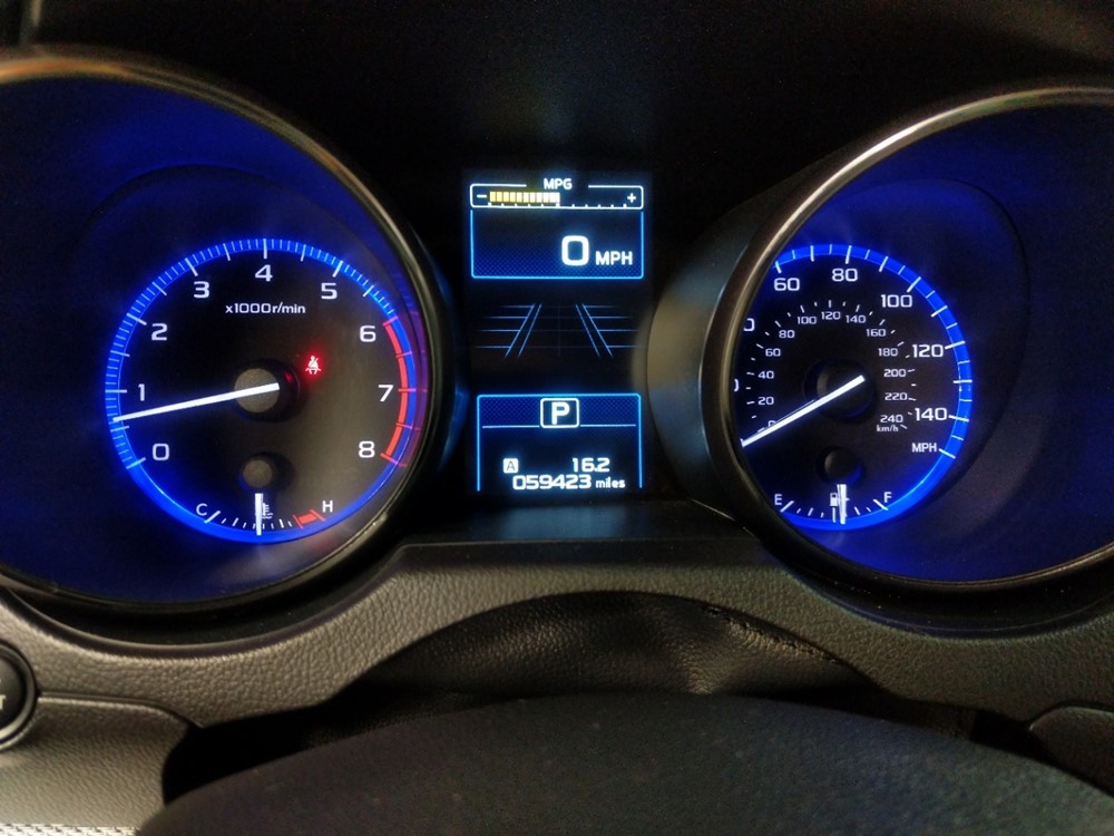 2017 Subaru Legacy - Odometer Close Up