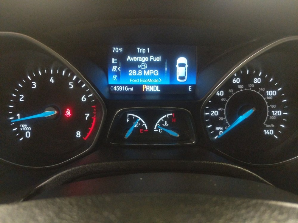 2017 Ford Focus - Odometer Close Up