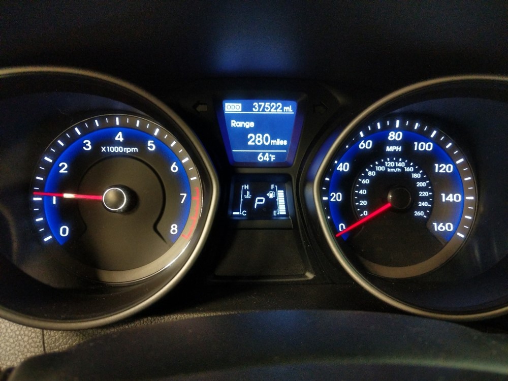 2017 Hyundai Elantra - Odometer Close Up