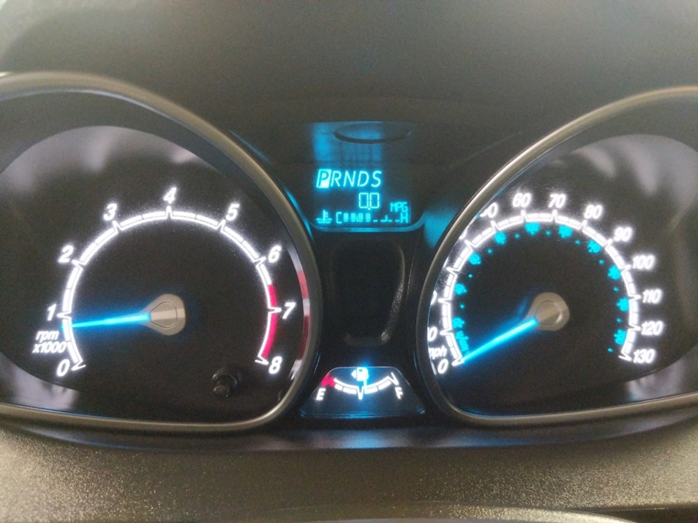 2017 Ford Fiesta - Odometer Close Up