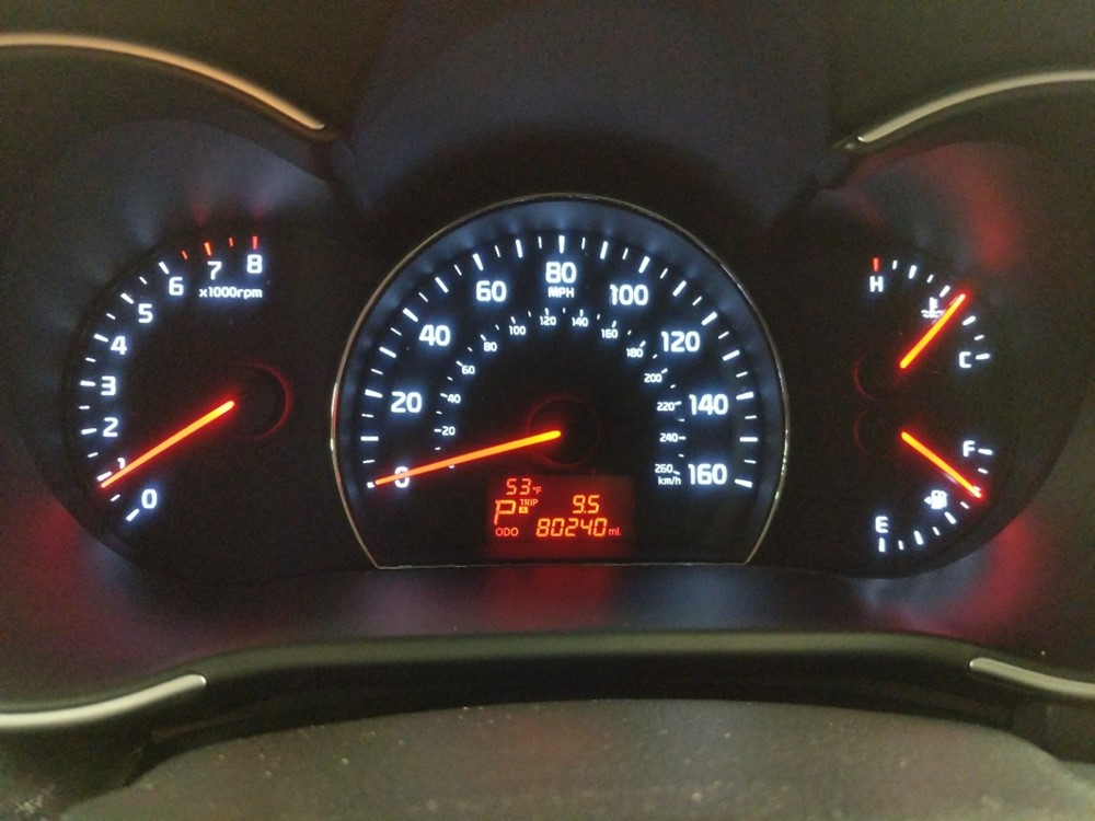 2015 Kia Sorento - Odometer Close Up