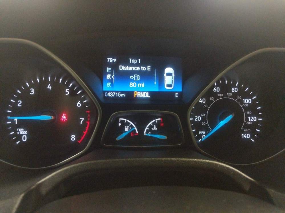2017 Ford Focus - Odometer Close Up