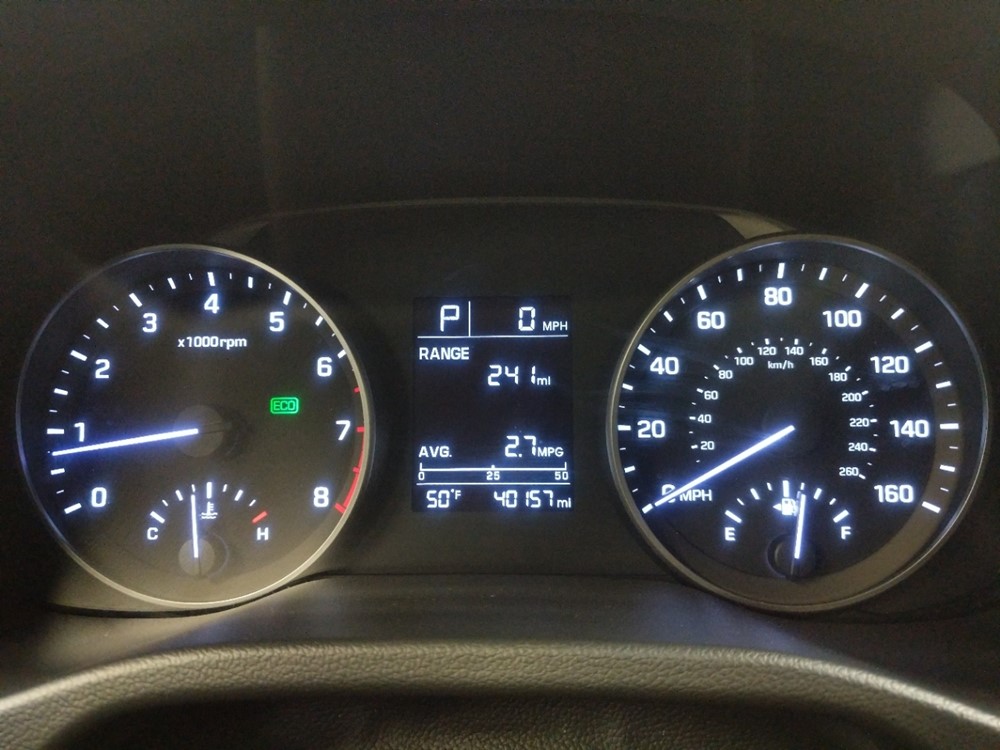 2017 Hyundai Elantra - Odometer Close Up