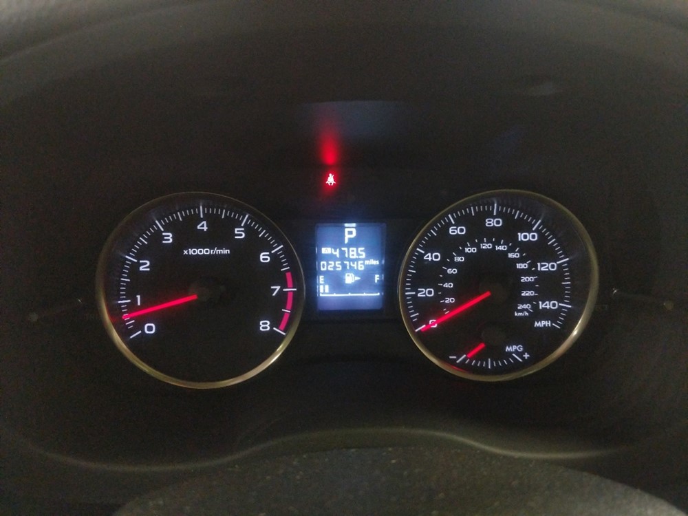 2016 Subaru Crosstrek - Odometer Close Up