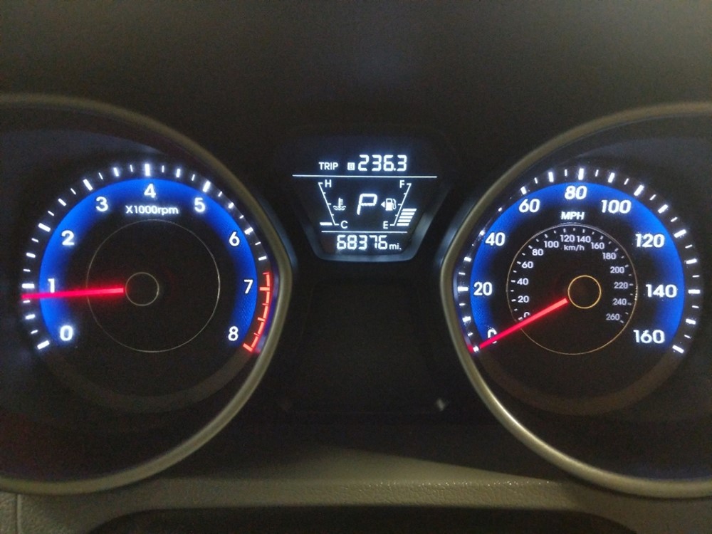 2014 Hyundai Elantra - Odometer Close Up