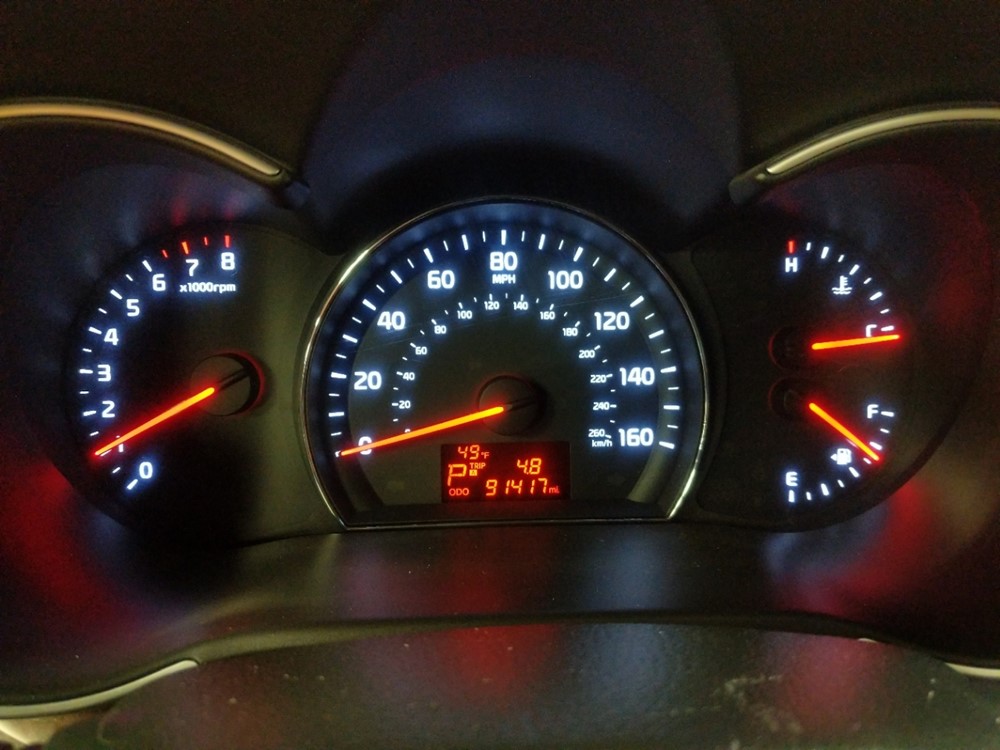 2014 Kia Sorento - Odometer Close Up