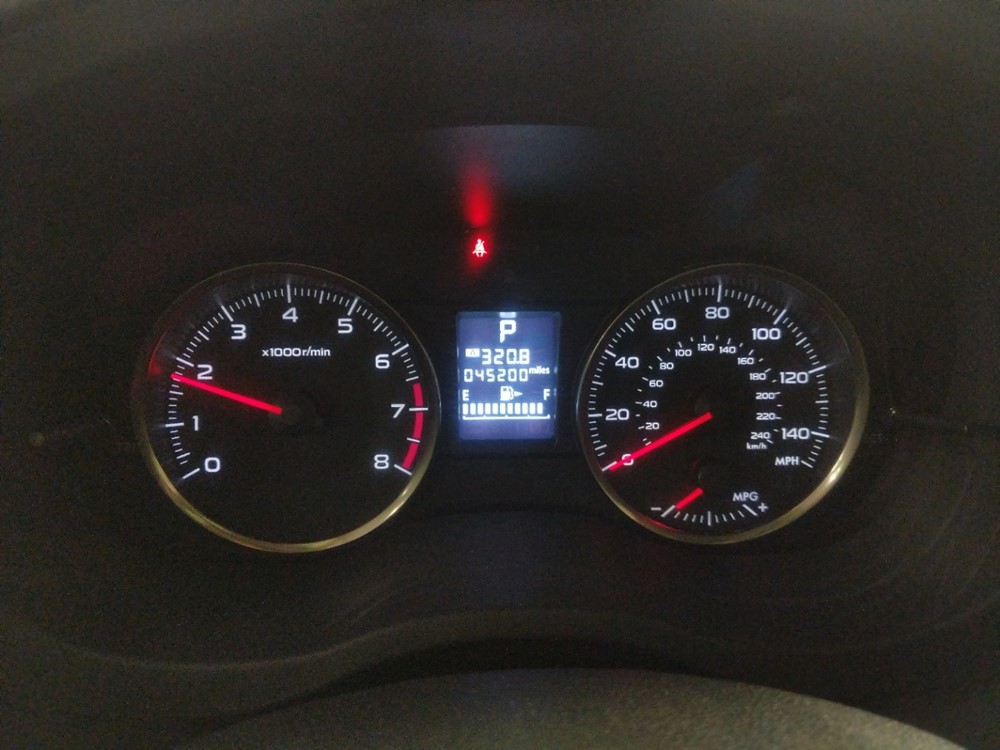 2017 Subaru Crosstrek - Odometer Close Up