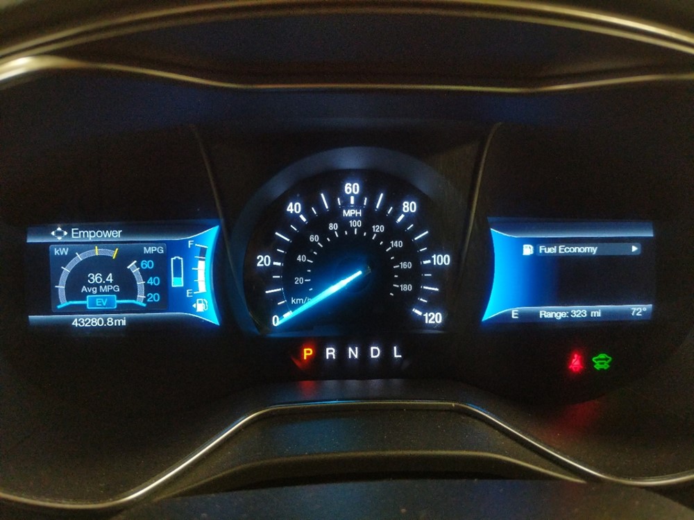 2017 Ford Fusion - Odometer Close Up