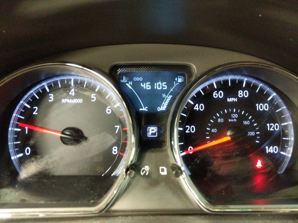 2018 Nissan Versa - Odometer Close Up