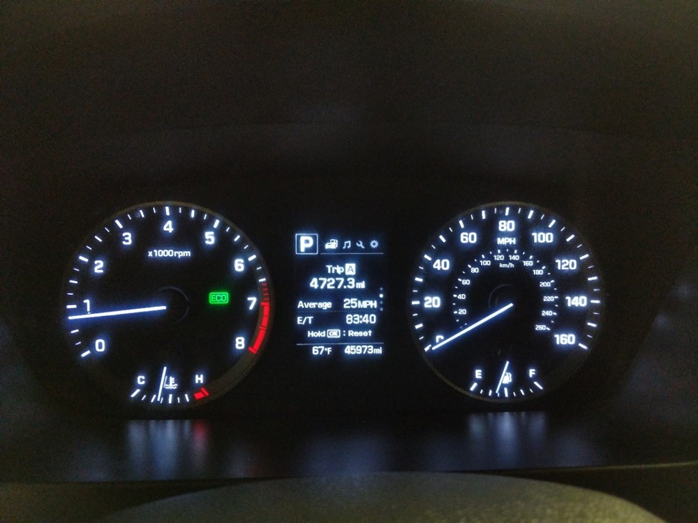 2017 Hyundai Sonata - Odometer Close Up