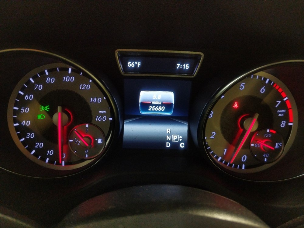 2016 Mercedes-Benz CLA250 - Odometer Close Up