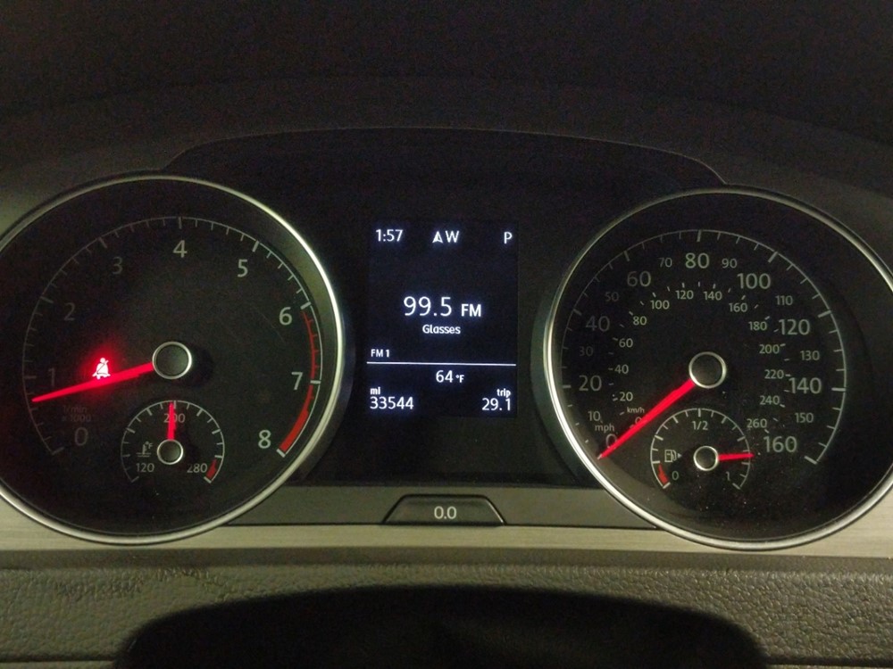 2017 Volkswagen Golf - Odometer Close Up