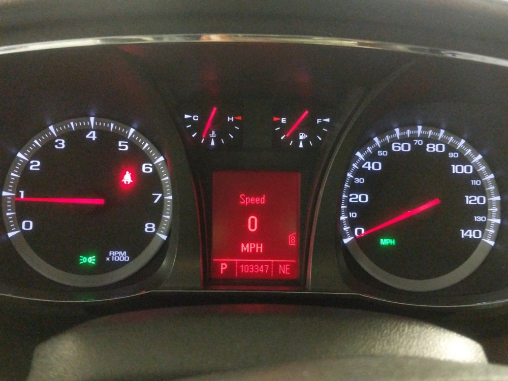 2011 GMC Terrain - Odometer Close Up
