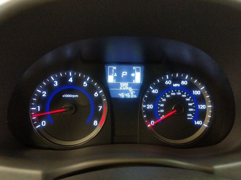 2017 Hyundai Accent - Odometer Close Up