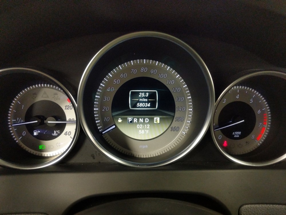 2012 Mercedes-Benz C250 - Odometer Close Up